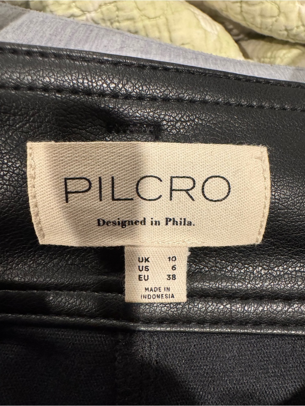 Pilcro Black Faux Leather Maxi Skirt with Belted Waist - Picture 5 of 12